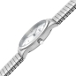 Preview: SELVA Herren Quarz Armbanduhr mit Zugband Zifferblatt silber Ø 39mm