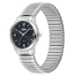 Preview: SELVA Damen Quarz Armbanduhr mit Zugband, Zifferblatt schwarz Ø 27mm