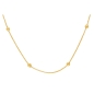 Preview: Collier Rundanker Kette mit Kugeln 2,5mm aus 333 Gold 42+3cm