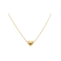 Preview: Collier Rundanker Kette mit Herzanhänger 6mm aus 333 Gold 42+3cm
