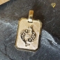 Preview: Anhänger Sternzeichen eckig 12x16mm Fische 8Kt 333 GOLD