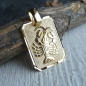 Preview: Anhänger Sternzeichen eckig 12x16mm Krebs 8Kt 333 GOLD