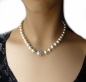 Preview: Collier Perlenkette weiss 10mm