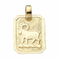 Preview: Anhänger Sternzeichen Widder eckig 15x19mm 8Kt 333 GOLD