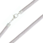 Preview: Exklusive Schlauchkette 3,2-6mm Collier Silber 925 mit Karabinerverschluss 42cm