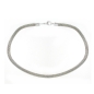 Preview: Exklusive Schlauchkette 3,2-6mm Collier Silber 925 mit Karabinerverschluss 60cm
