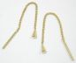 Preview: Durchzieher Ohrring Ohrhänger 5x2mm kleiner Kegel 1mm Panzerkettchen 9Kt GOLD
