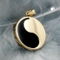Preview: Anhänger Yin Yang 16mm mit Onyx 9Kt GOLD