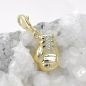 Preview: Anhänger 14x10mm Charm Boxhandschuh bicolor 9 Kt GOLD