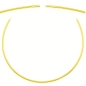 Preview: Collier Omegareifen 1,3mm Bajonett vergoldet 925 Silber 50cm