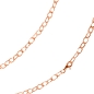 Preview: Kette Collier Anker oval rund 5,5mm 50cm Silber 925, vergoldet, rosé vergoldet