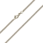 Preview: Collier Panzer flach 50cm 1,4mm 14Kt 585 WEISSGOLD