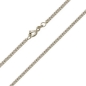 Preview: Collier Panzer flach 1,4mm 14Kt 585 WEISSGOLD 38cm