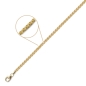 Preview: Collier Zopfkette 2,1mm 14Kt 585 GOLD 45cm