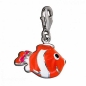 Preview: Anhänger Charm 925 Silber "Fisch orange"