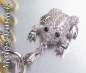 Preview: Anhänger Charm 925 Silber mit Zirkonia Frosch