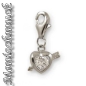 Preview: Anhänger Charm 925/- Silber Zirkonia Herz Amor