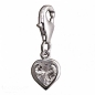 Preview: Silbereinhänger Charm Herz mit Zirkonia