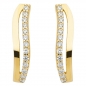 Preview: Creole 13x3,7mm Zirkonia 14Kt 585 GOLD