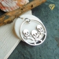 Preview: Anhänger Totenkopf zweiteilig 40mm aus Perlmutt und Edelstahl