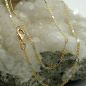 Preview: Kette 1,4mm Stegpanzer bicolor 14Kt GOLD 45cm