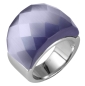 Preview: Ring Damenring mit Stein in lavendel Edelstahl Gr. 62