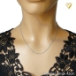 Preview: Collier Anker rund 1,1mm 14Kt 585 WEISSGOLD 40cm