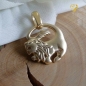 Preview: Anhänger Sternzeichen 17,6mm Löwe 14Kt 585 GOLD