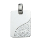 Preview: Anhänger Gravurplatte 13x18mm Stier 925 Silber