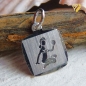 Preview: Anhänger Sternzeichen Jungfrau eckig 11x11mm Silber 925