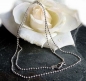 Preview: Collier Kugel Kette 1,5mm Silber 925, vergoldet oder rose vergoldet 40cm