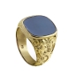 Preview: Siegelring antike Platte Stein 16,5x14,5mm 8Kt, 14Kt, 18Kt Gold /Weissgold