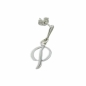 Preview: Ohrstecker Buchstabe P 925 Silber