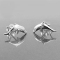 Preview: Ohrstecker Ohrring 12x6mm springender Delfin Silber 925