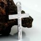 Preview: Anhänger 34x21mm Kreuz mit Jesus glänzend Silber 925