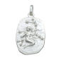 Preview: Anhänger Sternzeichen Jungfrau Relief 18x23mm Silber 925