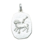 Preview: Anhänger Sternzeichen Widder Relief 18x23mm Silber 925
