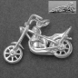 Preview: Anhänger 25x18mm Chopper Motorrad Silber 925