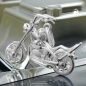 Preview: Anhänger 25x18mm Chopper Motorrad Silber 925