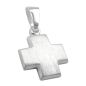 Preview: Anhänger 11x11mm Kreuz mattiert Silber 925