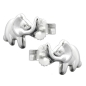Preview: Stecker 6x9mm Elefant glänzend Silber 925