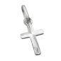 Preview: Anhänger 14x7mm Kreuz diamantiert, Silber 925