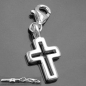 Preview: Anhänger, Charm kleines Kreuz Silber 925