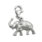 Preview: Anhänger 12x16mm Charm Elefant rhodiniert Silber 925