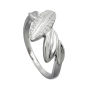 Preview: Ring 11mm mit Zirkonias glänzend rhodiniert Silber 925 Ringgröße 54