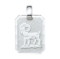 Preview: Anhänger Sternzeichen Widder eckig 12x15mm Silber 925