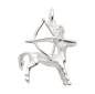 Preview: Anhänger Sternzeichen Schütze plastisch 22x17mm Silber 925