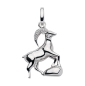 Preview: Anhänger 18x20mm Sternzeichen Steinbock 925 Silber Zirkonia