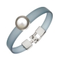 Preview: Armband Edelstahl Kopf Farben, Stein und Süßwasserperle nach Wahl