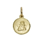Preview: Anhänger Medaille Amor Engel rund 10mm 333 GOLD